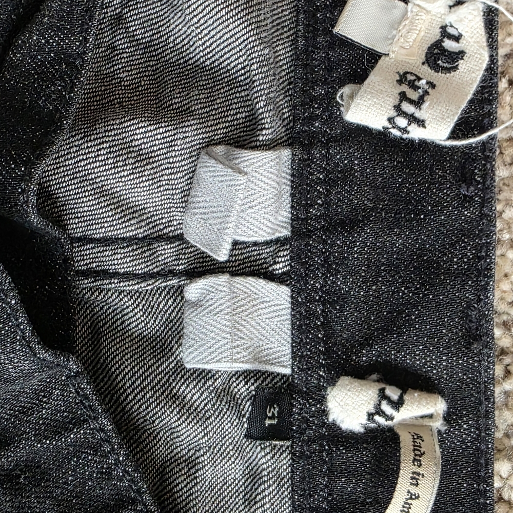 Men's Distressed JUICY COUTURE 31" Black Jeans - Picture 4 of 8